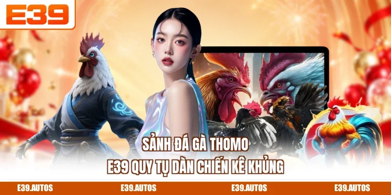 Sảnh đá gà thomo E39 quy tụ dàn chiến kê khủng